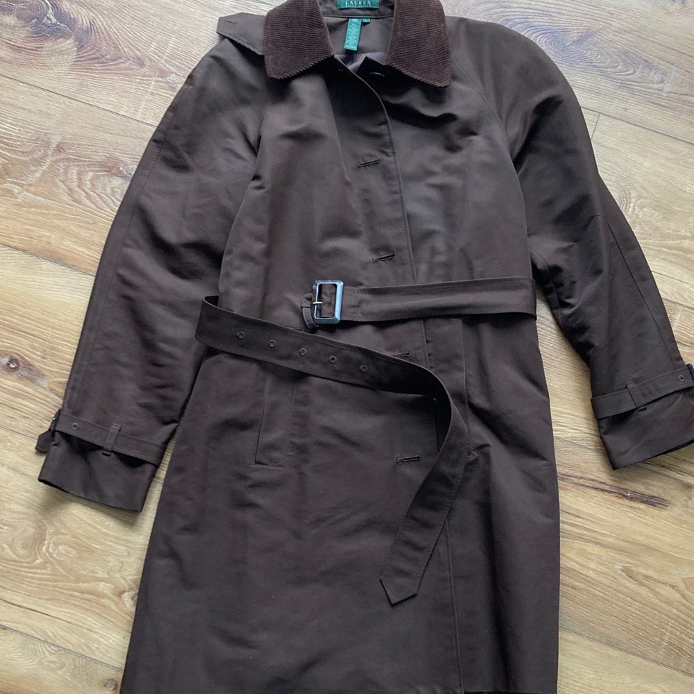Ralph Lauren Dark Brown Trench Coat